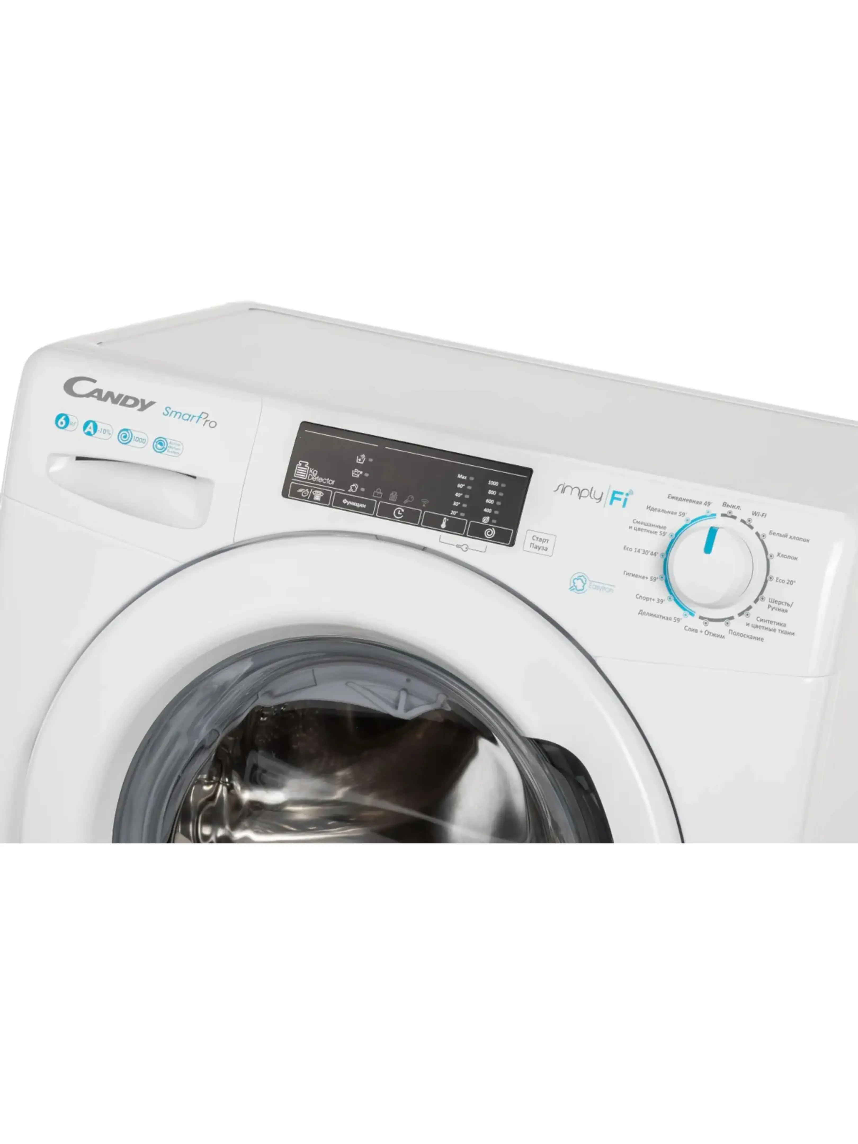 Стиральная машина Candy Smart Pro CSO34 106T1/2-07 (34-40.2см / 6кг / 1000об / Пар / A)-3