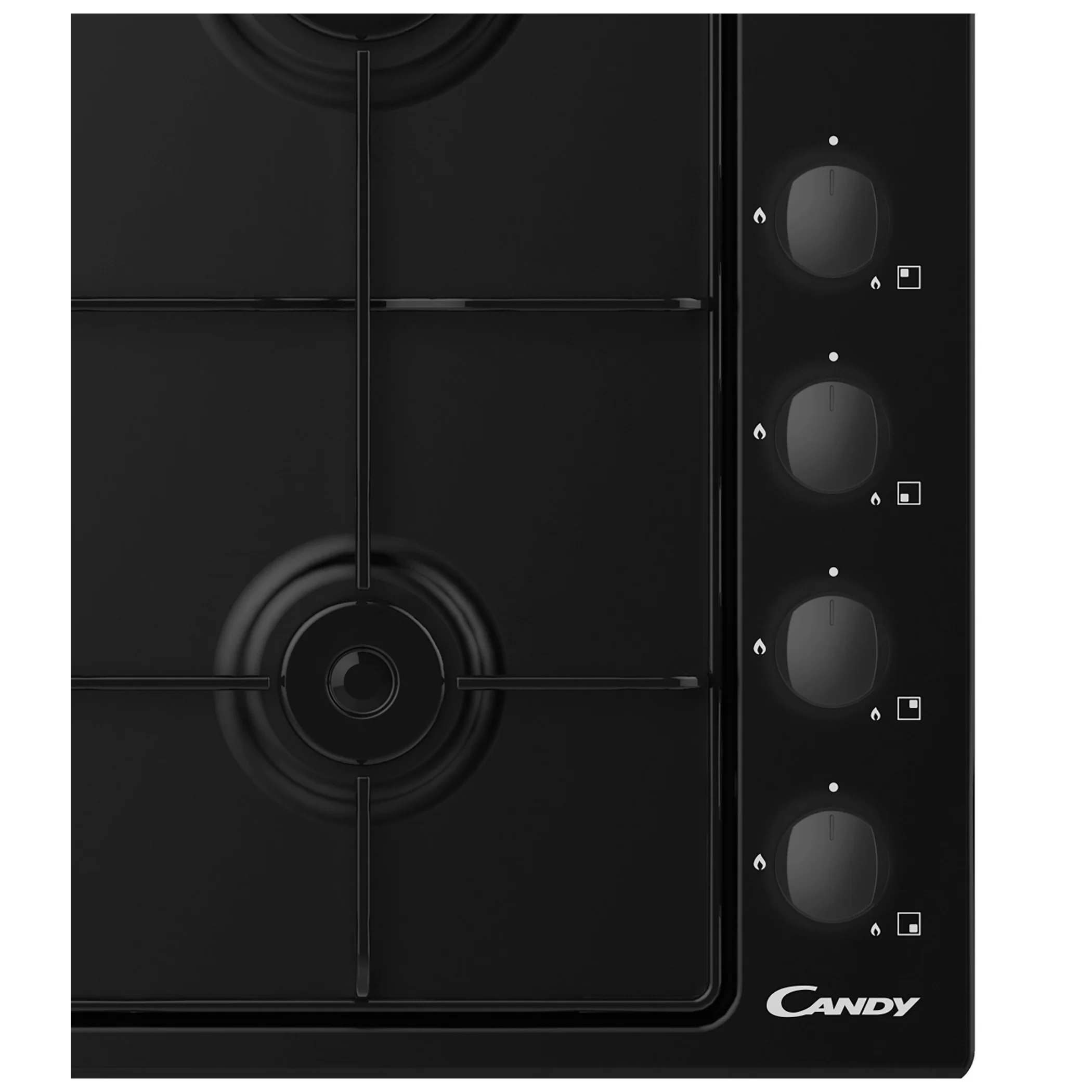 Поверхность газовая Candy CHW6BLB (Smart / черный / сталь / эмалированная сталь)-1