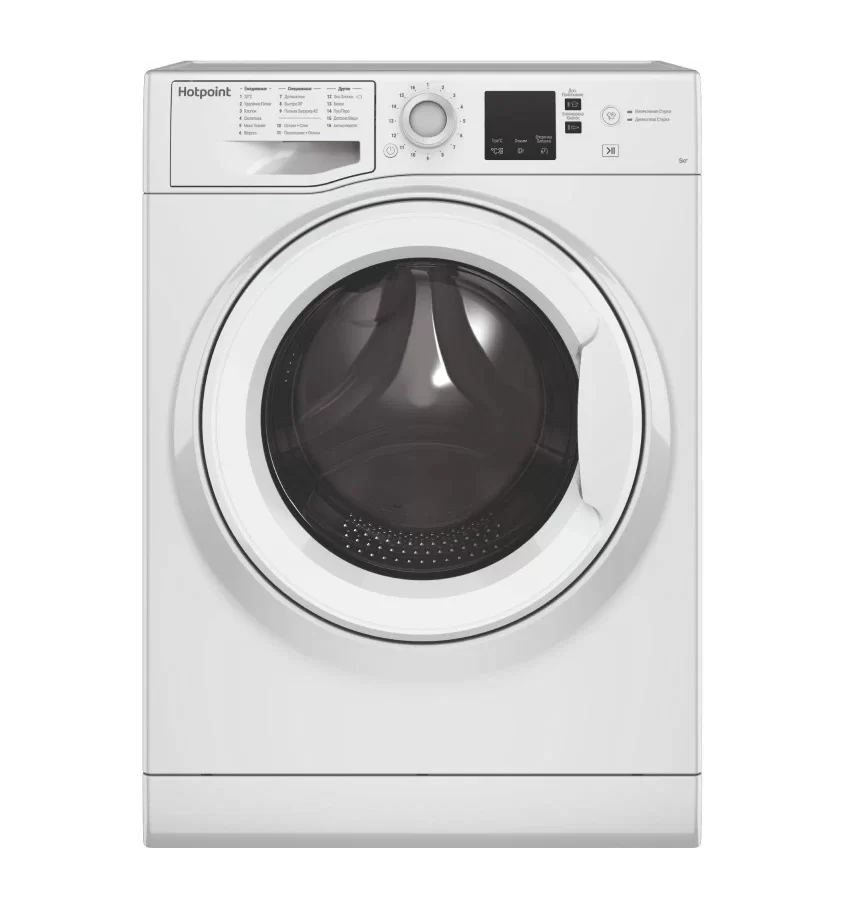 Стиральная машина Hotpoint NUS 5015 H RU (34,8см / 5кг / 1000об / A)-0