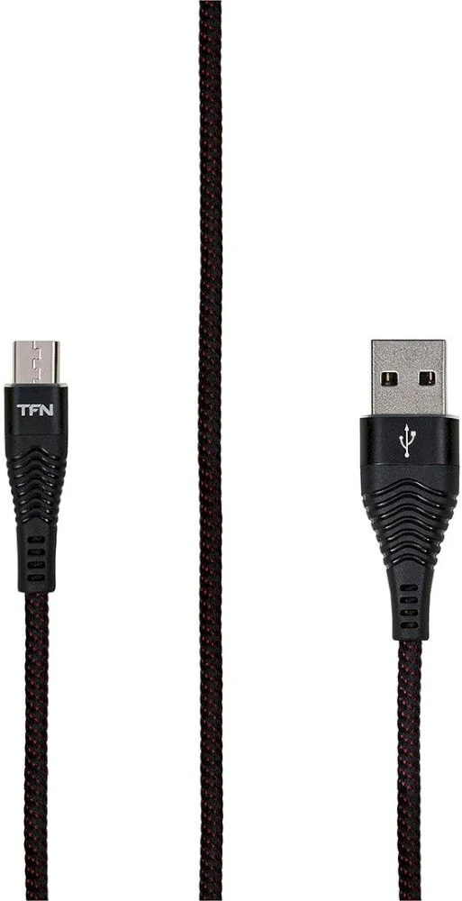 Кабель TFN FORZA micro-USB - USB, 1м, Черный-0
