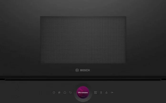 Микроволновая печь встраиваемая Bosch BEL7321B (Serie8 / Чёрный / 21л / ширина - 59,4 см / 900Вт / Гриль 1300 Вт /Autopilot7 / левостороннее открытие)-0