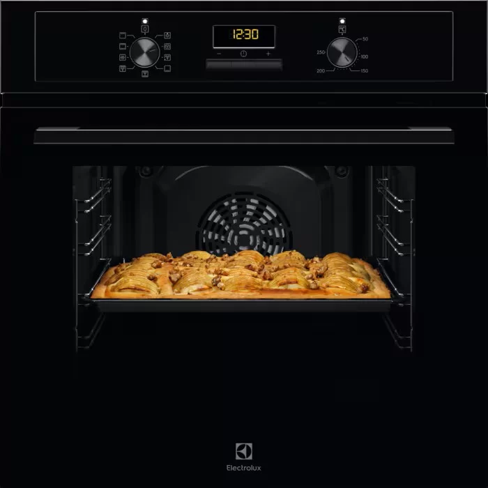 Духовой шкаф Electrolux EOD3H50BK (SteamBake 600 / 65л / до 250°C / Чёрный / AquaClean / телескоп. напр. x1)-0
