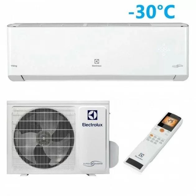Кондиционер настенный Electrolux Viking 2.0 Super DC Inverter EACS/I-12HVI/N8_19Y (12000BTU, R32, белый, до 35 м2)-0