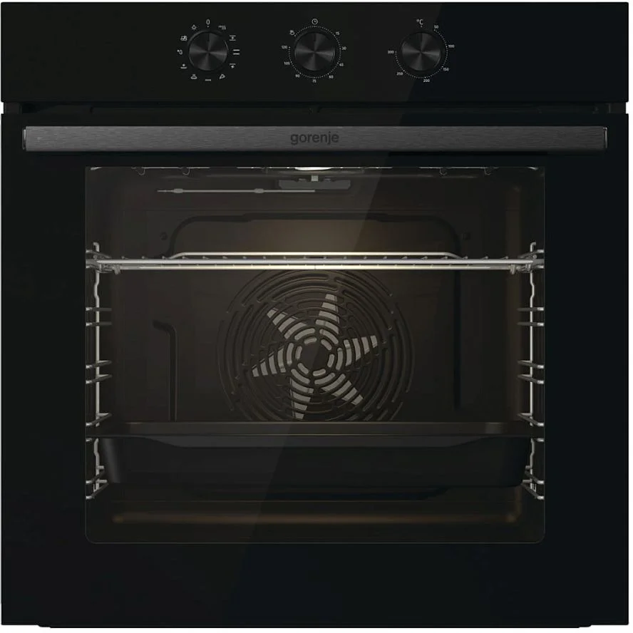 Духовой шкаф Gorenje BO6725E02BG (Essential / 77 л / до 300 °C / Чёрный, стекло / AquaClean / PerfectGrill / съемные направляющие / А)-2