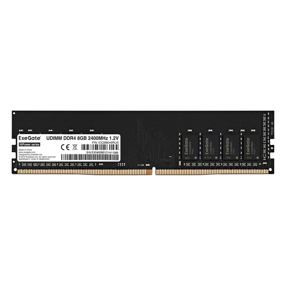Память DDR4  8GB 2400Mhz ExeGate HiPower  DIMM EX288049RUS-0
