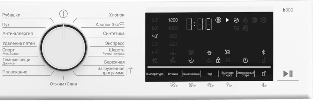 Стиральная машина Beko B3WFR572W (45-49,6см / 7кг / 1200об / пар SteamCure™ / HomeWhiz®(Bluetooth) / Инверторный мотор ProSmart™ / A)-4