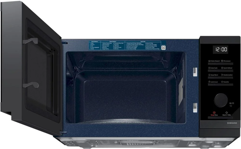 Микроволновая печь Samsung MS23DG4504GGE2 (23 л, 800 Вт, переключатели поворотный механизм, кнопки, дисплей, черный)-5