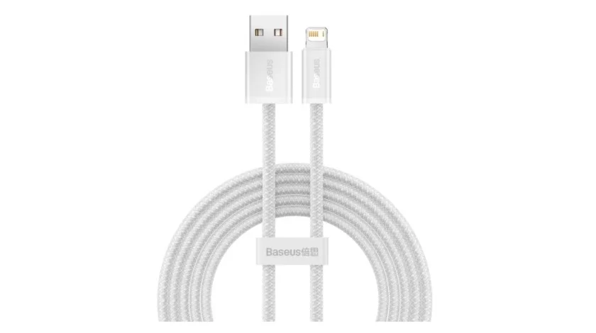 Кабель Baseus Pudding Series Lightning - USB, 1.2м, Белый-0