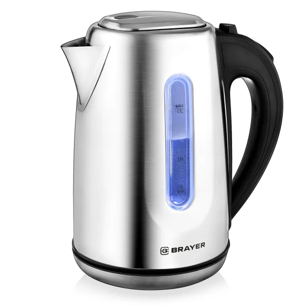 Чайник Brayer BR1014 (2200Вт / 1.7 л / металл)-0