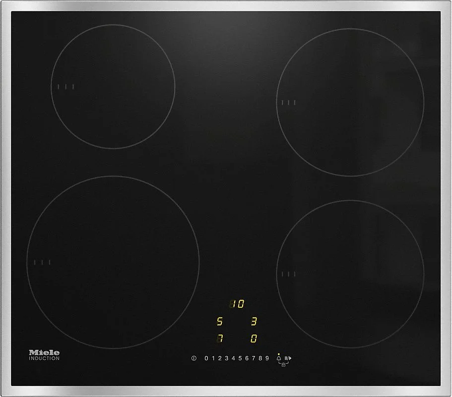 Поверхность индукционная Miele KM 7201 FR (Чёрная стеклокерамика / 4 конфорки / EasySelect / TwinBooster / 7,3 кВт)-0