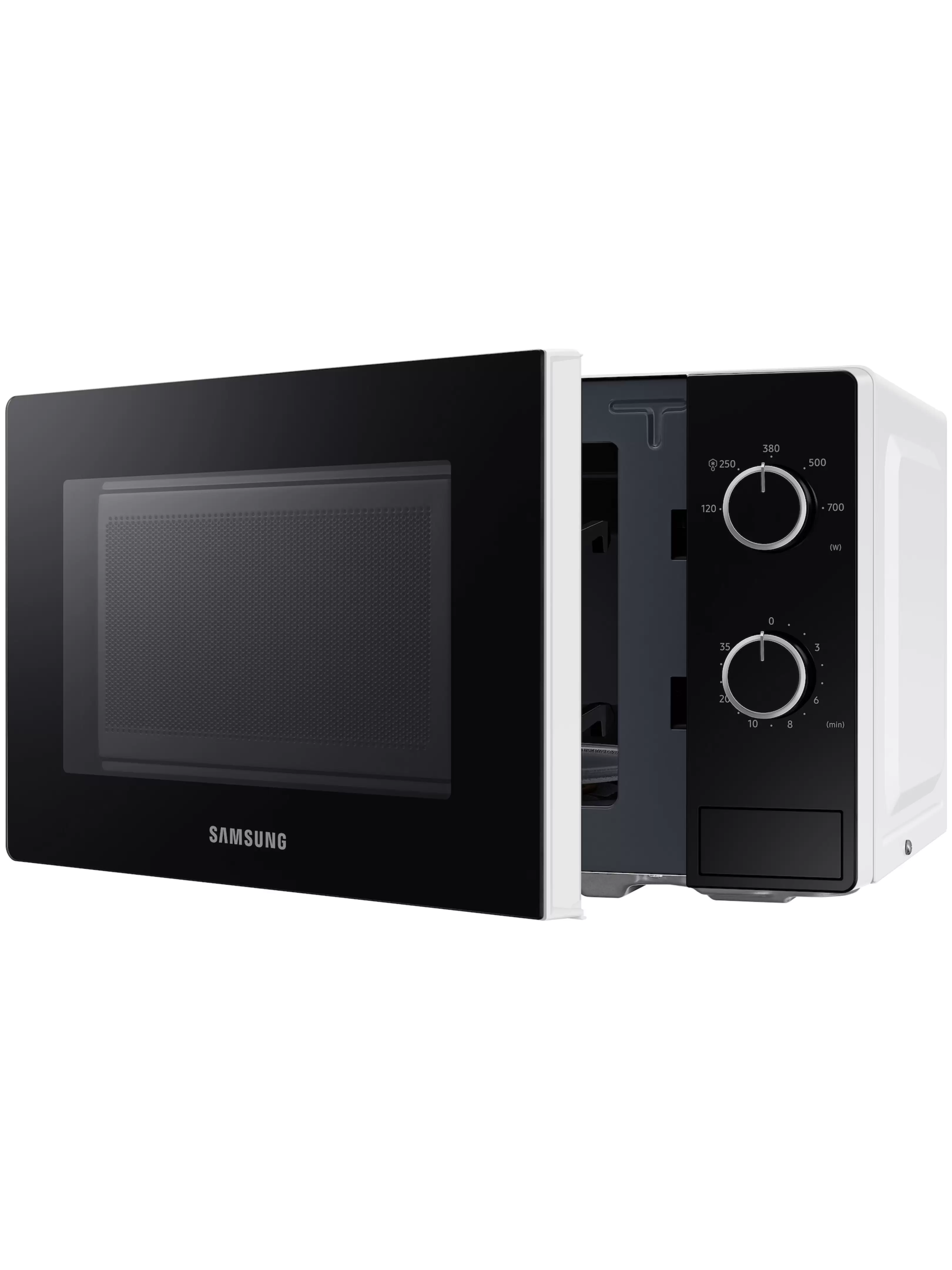 Микроволновая печь Samsung MS20A3010AH/BA (20 л, 700 Вт, переключатели поворотный механизм, белый)-3