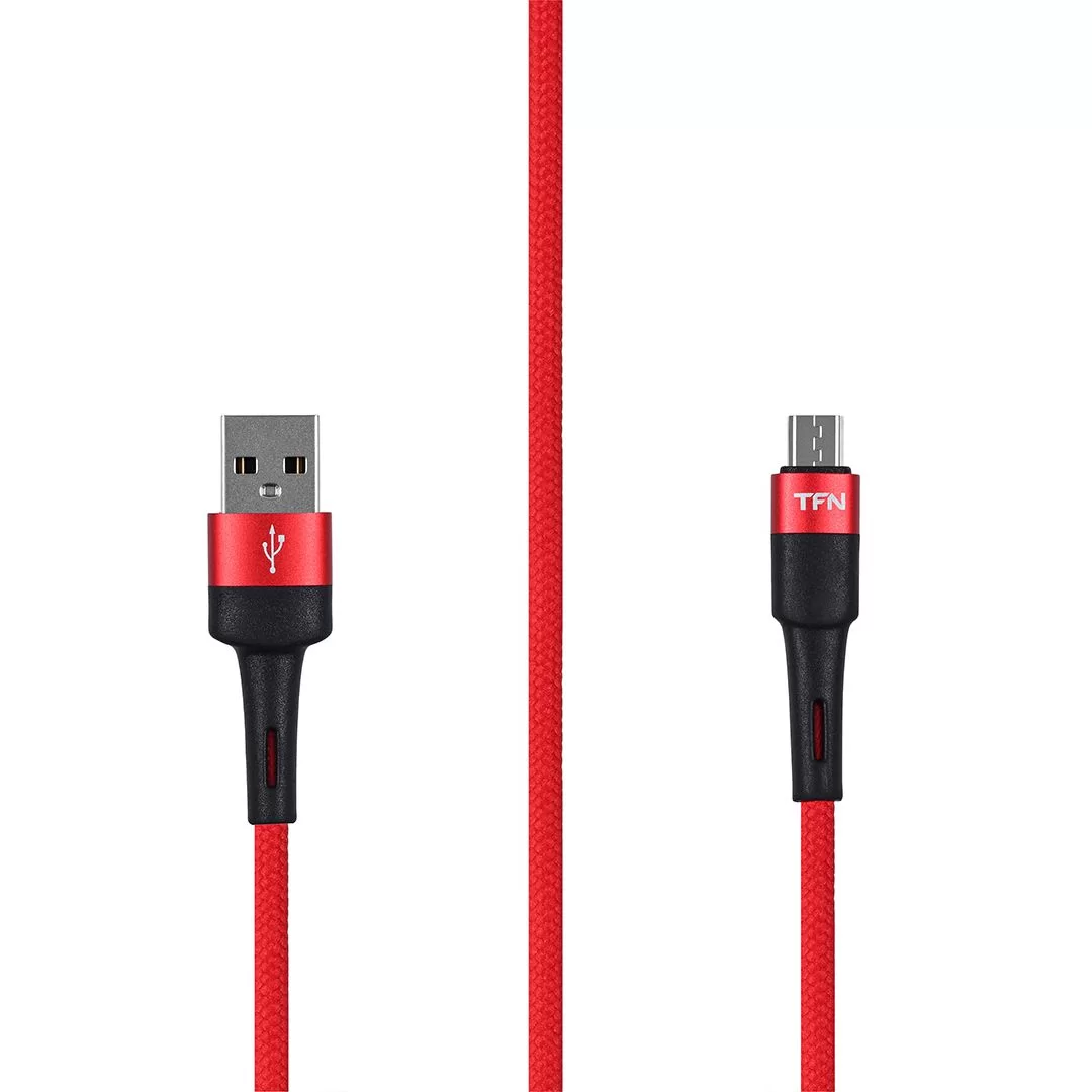 Кабель TFN ENVY micro-USB - USB, 1.2м, Красный-0
