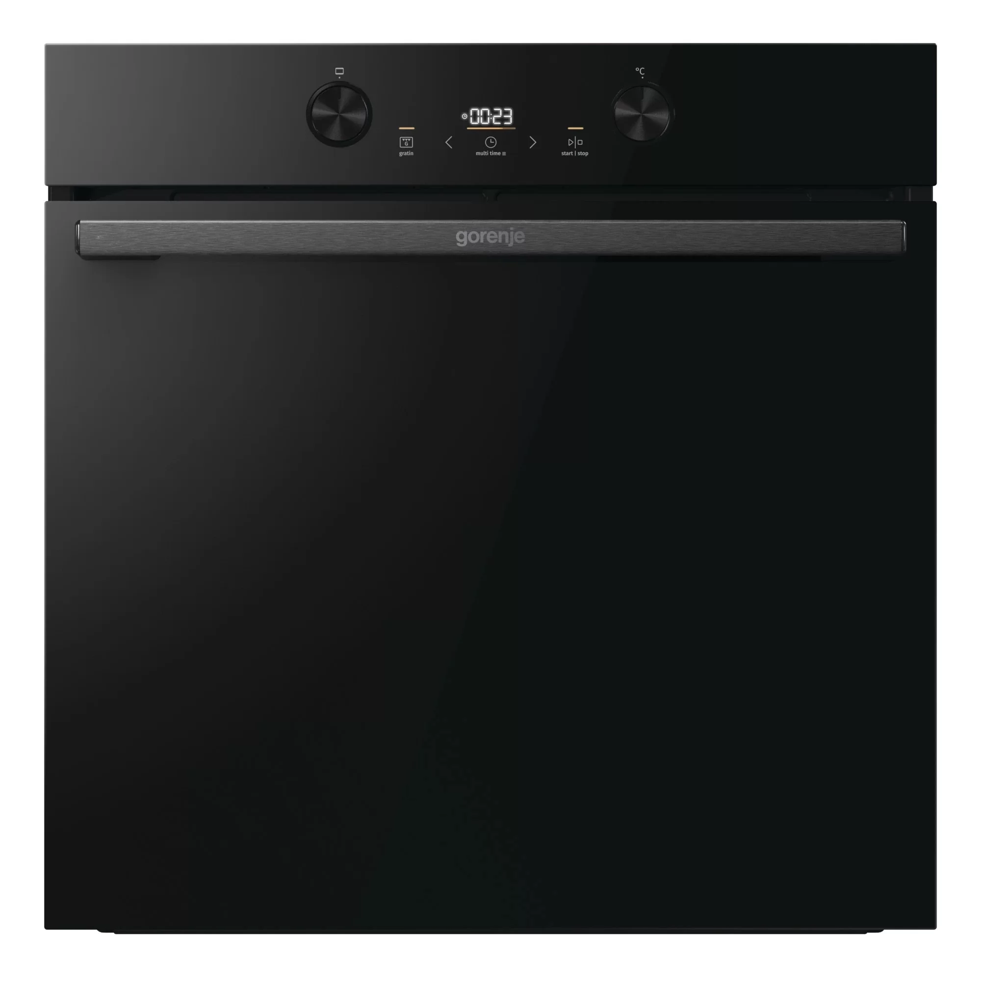 Духовой шкаф Gorenje BOS6737E05DBG (Essential / 77 л / до 300 °C / Чёрный, стекло / AquaClean / телескоп. напр. (x1) / А)-0