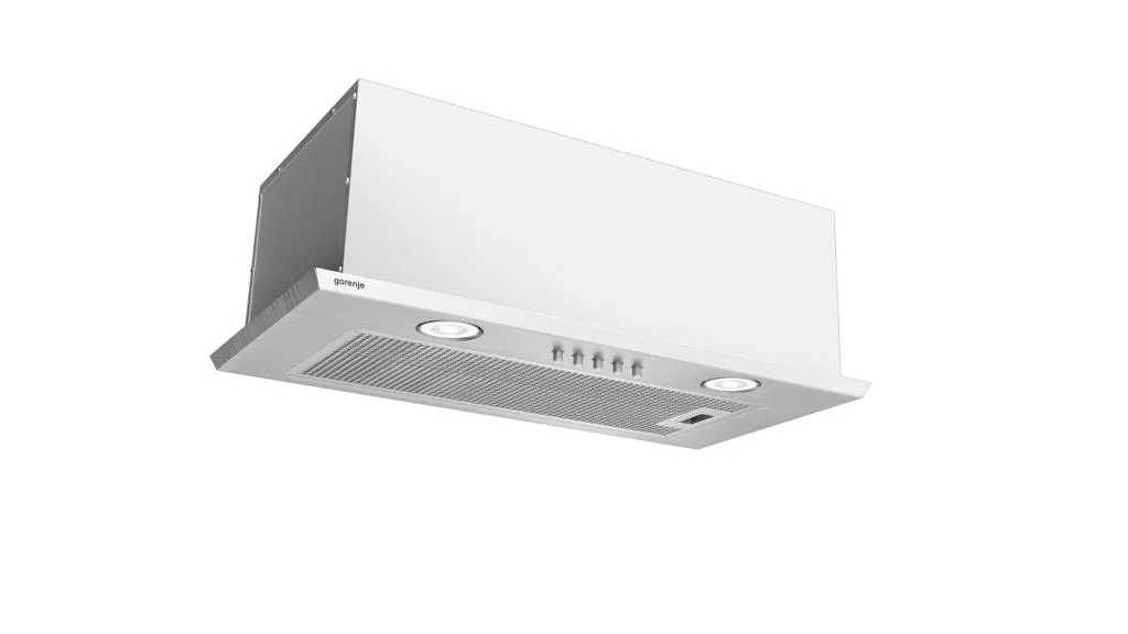 Вытяжка полновстраиваемая Gorenje DKI550M (Essential / 305 м³/ч / 90 Вт / LED освещение 2x2 Вт / ширина - 55 см / Нерж. сталь)-0