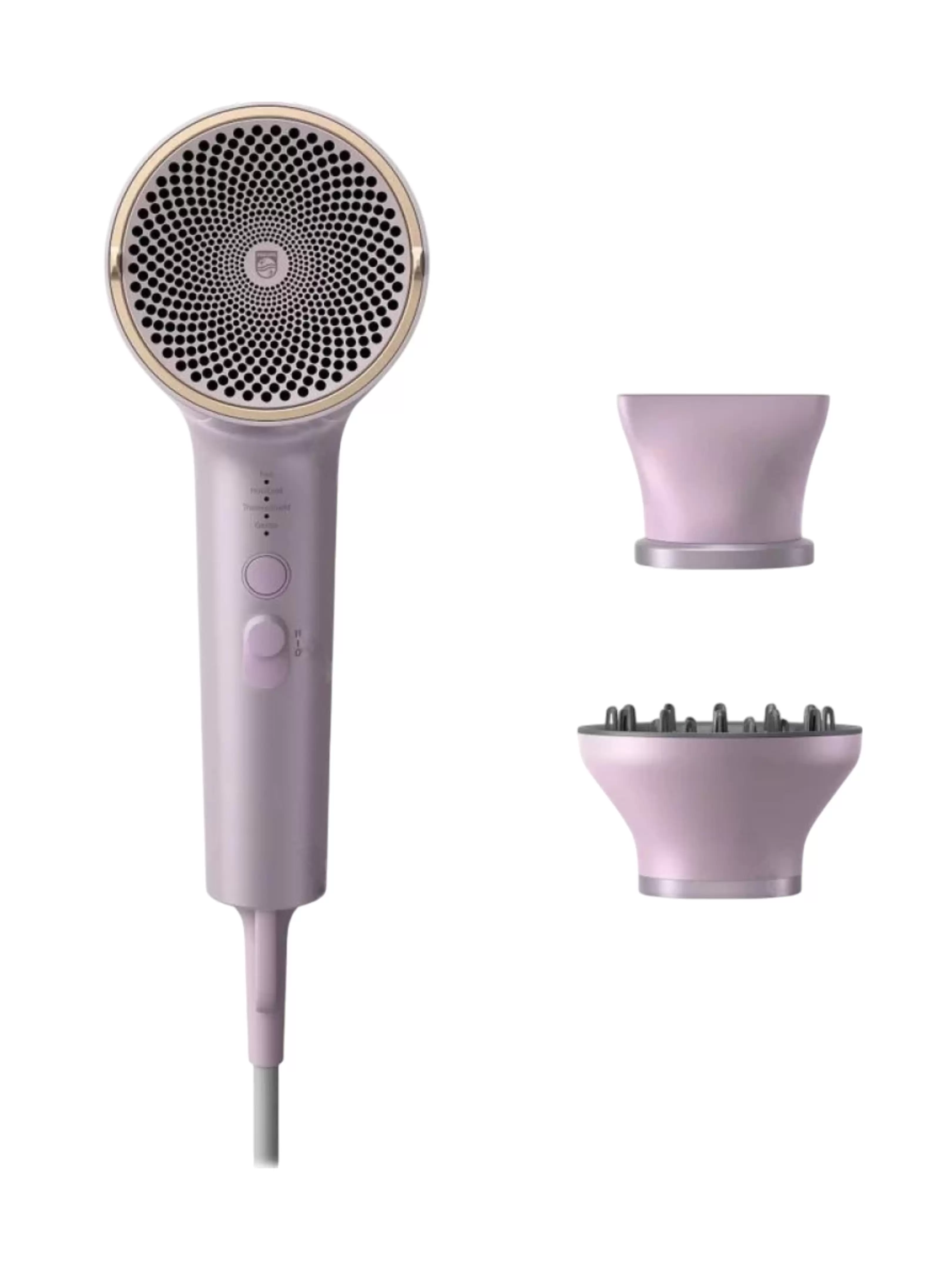 Фен Philips BHD723/10 (полноразмерный / 1800 Вт / 4 режима / холодный воздух / шнур - 2 м / диффузор)-1