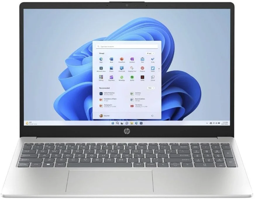 Ноутбук HP 15-fc0196nia (Ryzen 5-7520U 2,8 ГГц/15.6"/1920x1080/8GB/512GB SSD/AMD Radeon 610M/DOS/Silver)-0