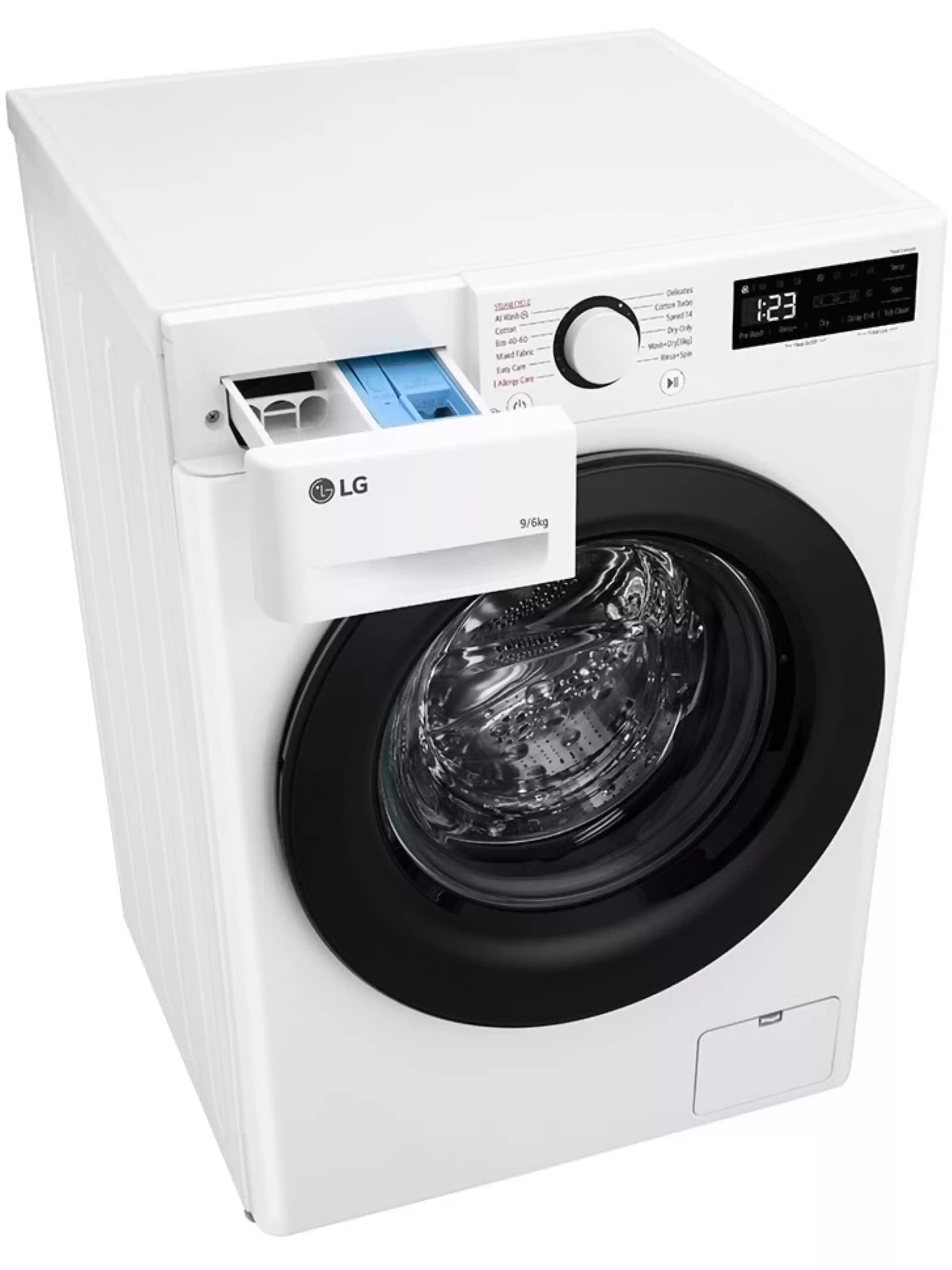 Стирально-сушильная машина LG F4DR509SBW (56.5см / 9кг / 6кг / 1400об / пар / AI DD / TurboWash™360 / Inverter Direct Drive / A+++)-8