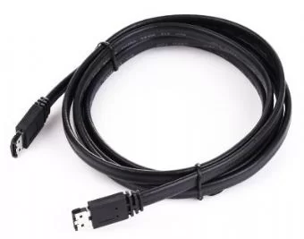 Кабель eSATA - eSATA GEMBIRD (CC-ESATA-DATA-XL), вилка - вилка, поддержка SATA II до 300 Мбит/сек, длина - 1 метр-1