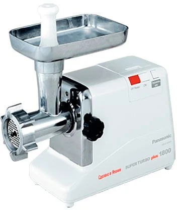 Мясорубка Panasonic MK-G1800PWTQ (1800 Вт/ 1,6кг/мин/ реверс/ белый)-0