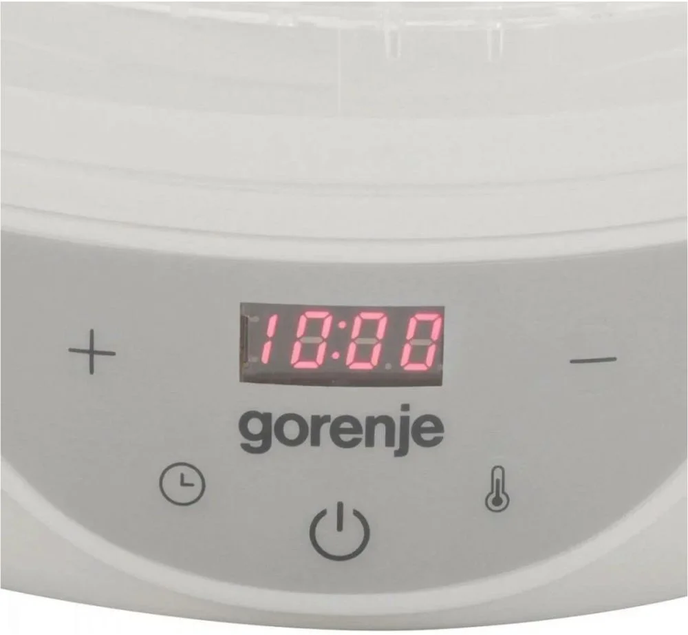 Сушилка для овощей Gorenje FDK24DW (380 Вт, 35-70°C, 5 секций, регулировка температуры, дисплей, таймер)-1
