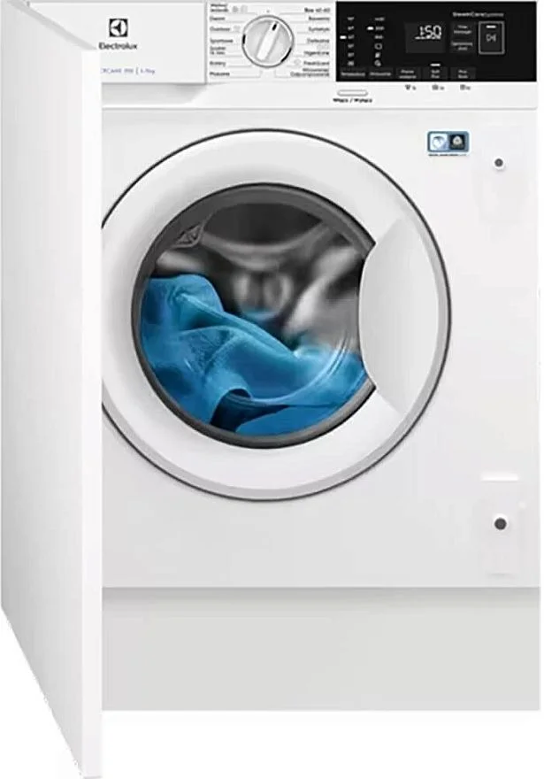 Стиральная машина встраиваемая Electrolux EWN7F447WIP (PerfectCare 700 / 55,3см / 7кг / 1400об / пар SteamCare / Инверторный двигатель / A++)-0