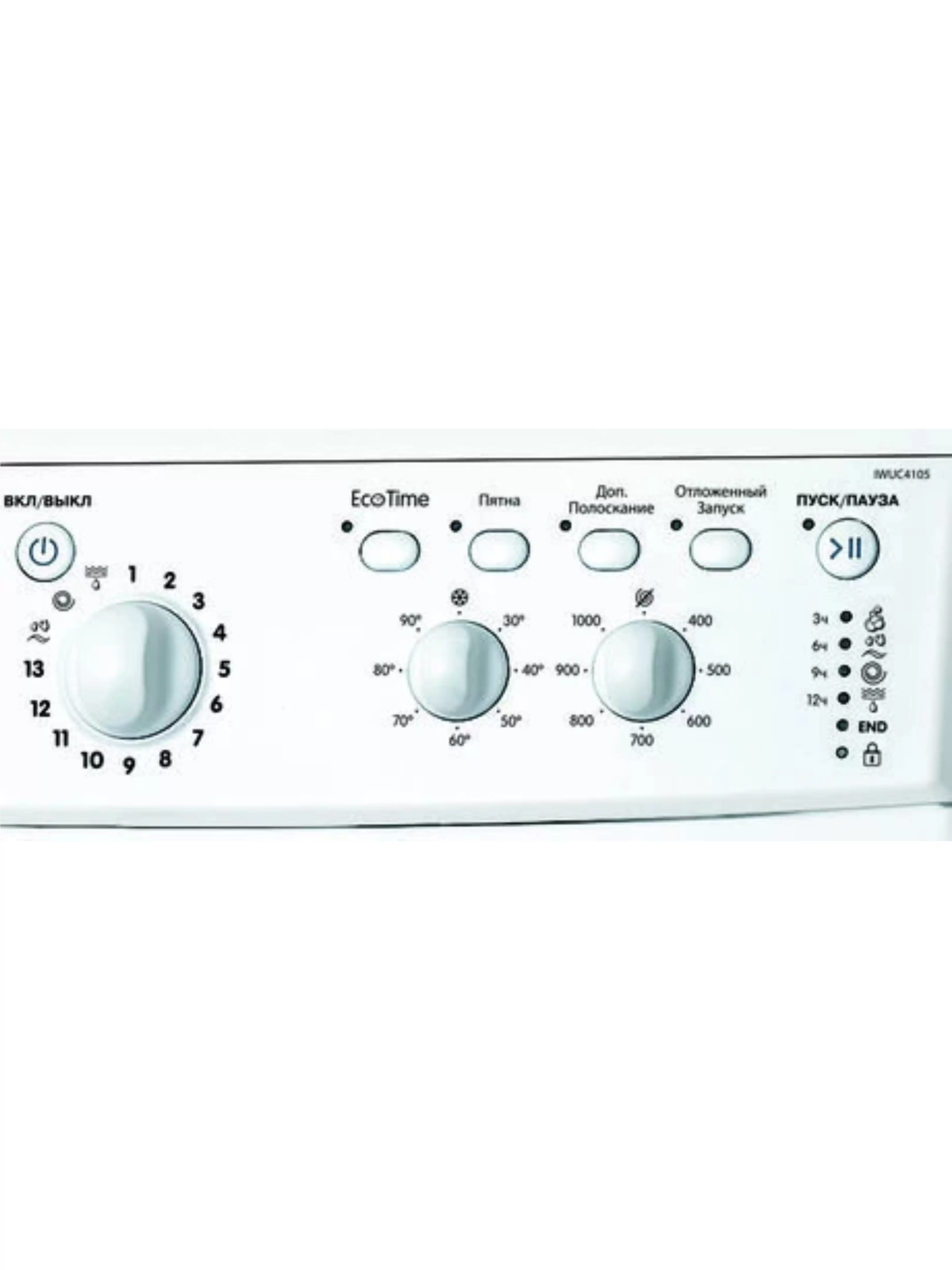 Стиральная машина Indesit IWUC 4105 (CIS) (32,3 см / 4кг / 1000об / Eco Time / A)-2
