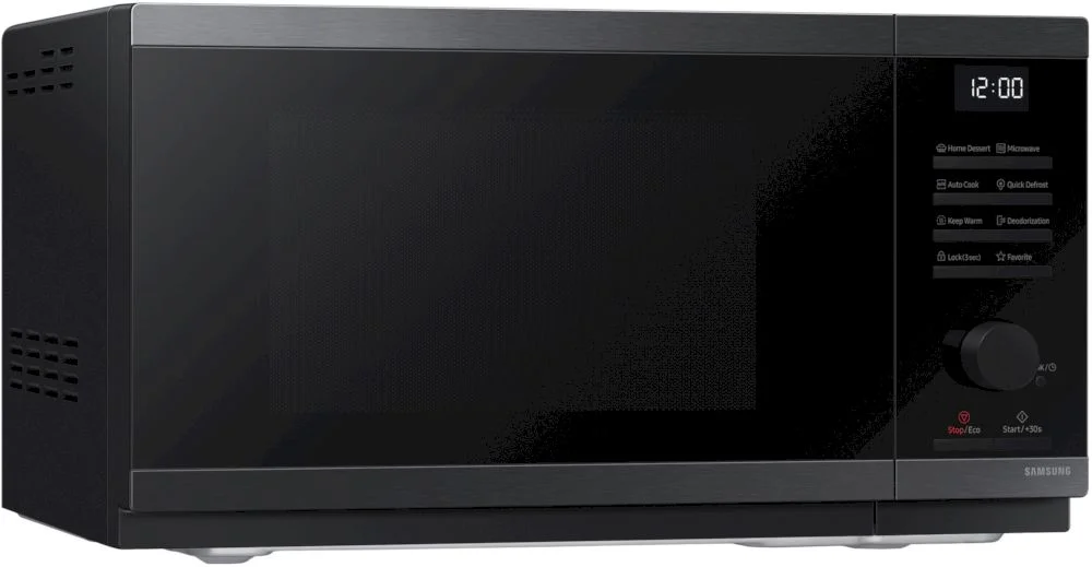 Микроволновая печь Samsung MS23DG4504GGE2 (23 л, 800 Вт, переключатели поворотный механизм, кнопки, дисплей, черный)-1