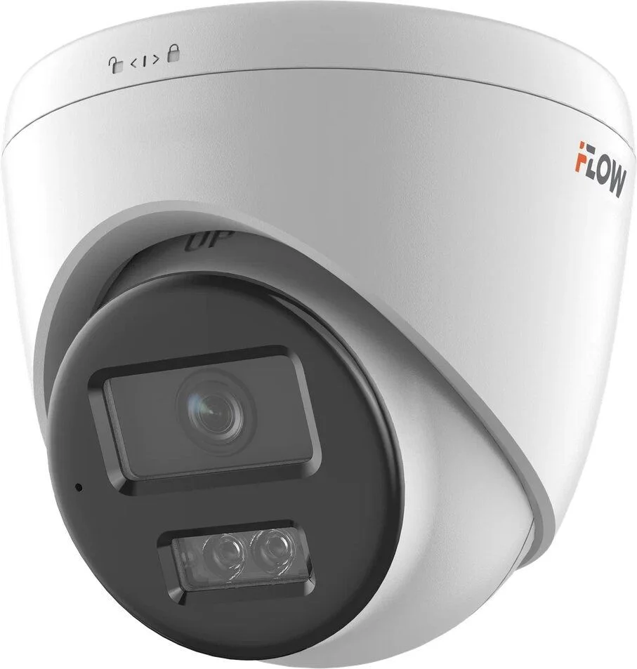Видеокамера iFLOW F-IC-1342CM уличная купольная F1.6, 4mm, 4MPix, ИКподсветка, PoE-0