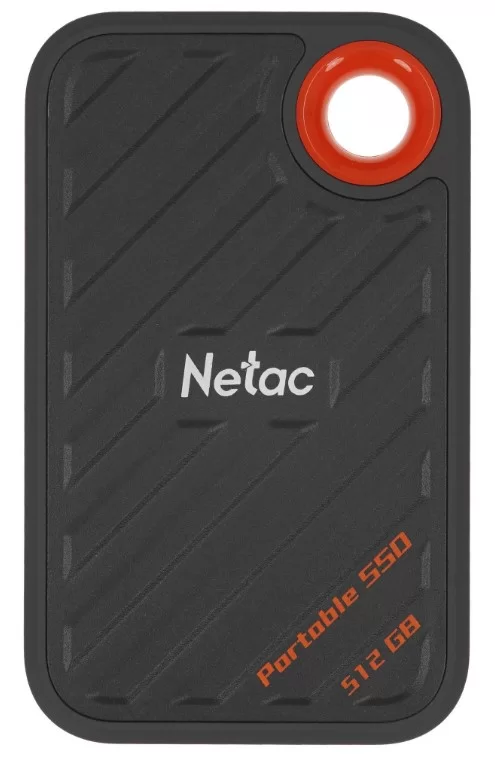 Накопитель SSD ext  512Gb Netac ZX20 II USB 3.2 Gen 2 Type-C R2000/W1800 Mb/s NT01ZX20-512G-32BL  with USB C to A cable and 20Gbps USB C to C cable-0