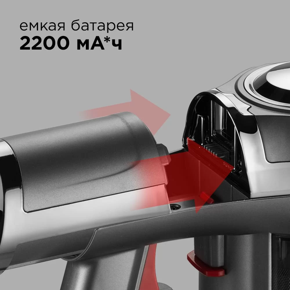 Пылесос вертикальный Redmond RV-UR363 (130 Вт / 40 Вт, контейнер 0,45 л, уборка: сухая, время работы до 35 мин)-4