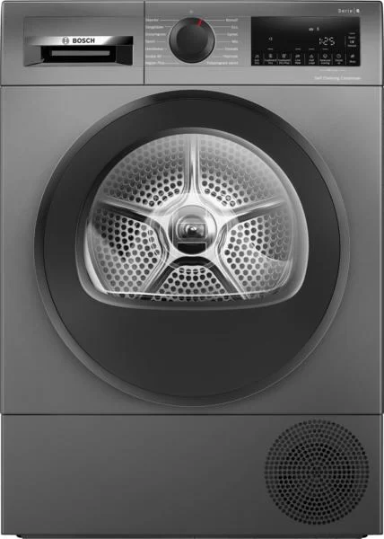 Сушильная машина с тепловым насосом Bosch WQG245DXSN (Serie6 / 61,3см / 9кг / AutoDry / AntiVibration Design / А+++ / Серый)-0