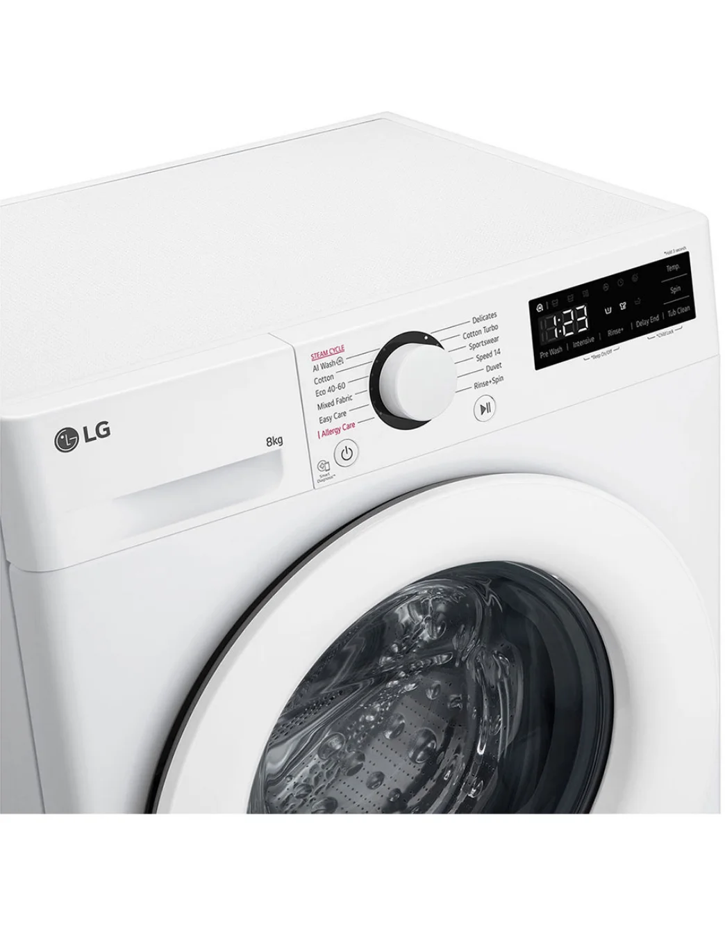 Стиральная машина LG F2WR508SWW (47.5см / 8кг / 1200об / пар / добавление белья / AI DD™ / Steam™ / А+++)-2