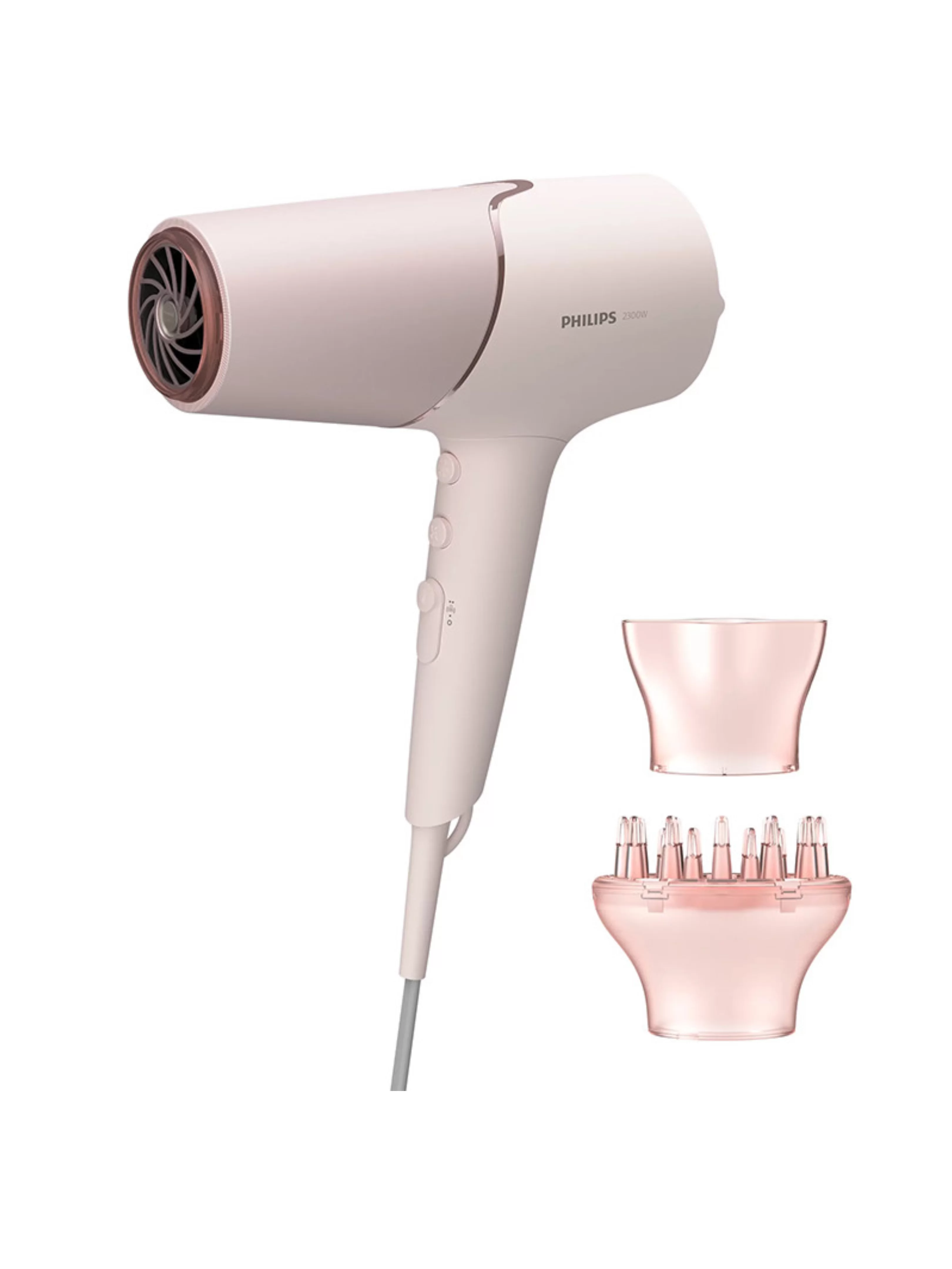 Фен Philips BHD530/00 (полноразмерный / 2300 Вт / 3 режима / холодный воздух / генератор ионов/ шнур - 1,8 м / диффузор)-1