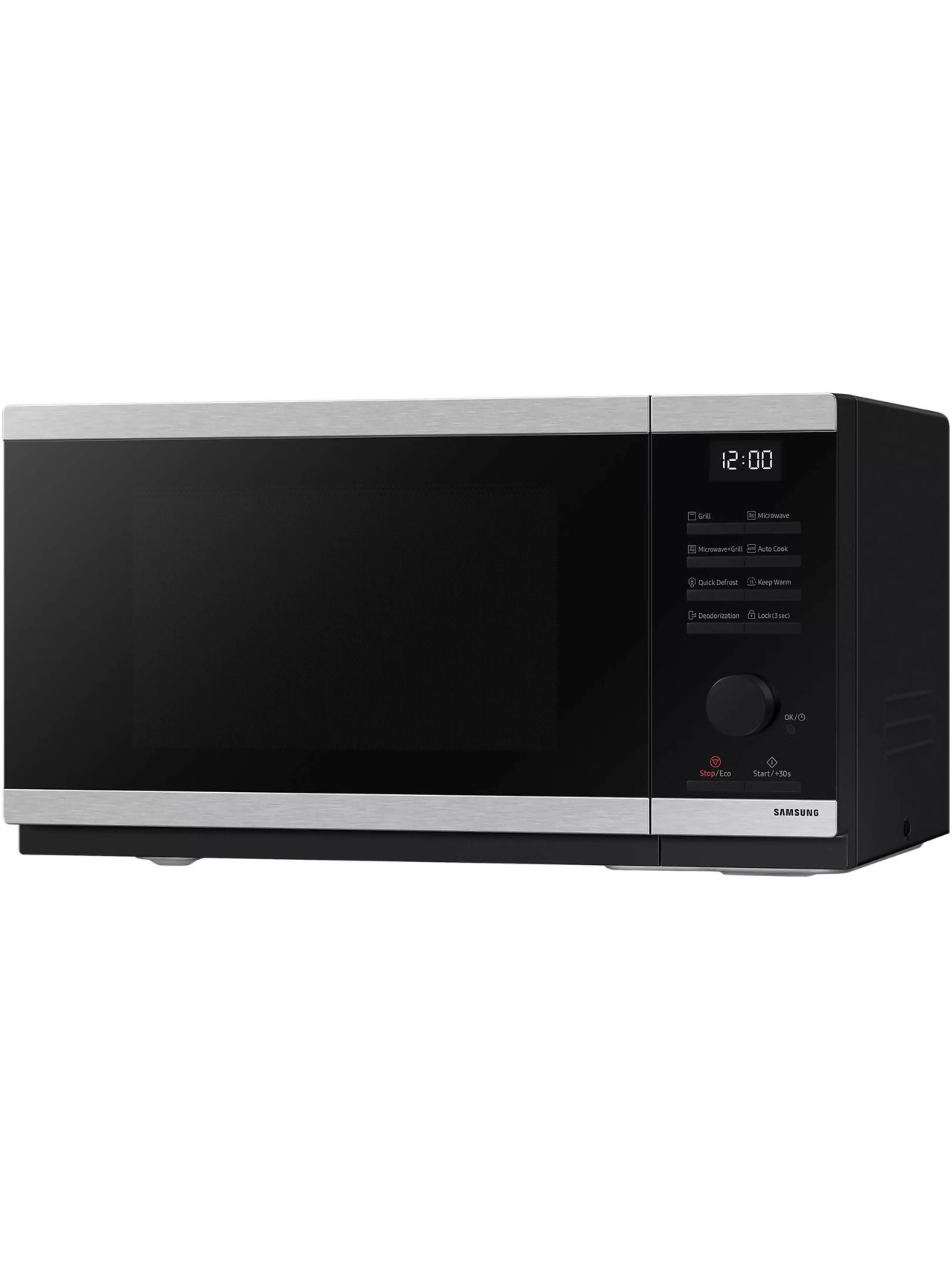 Микроволновая печь Samsung MG23DG4524ATE2 (23 л, 800 Вт, переключатели поворотный механизм, кнопки, гриль 1150 Вт, дисплей, черный/нерж. сталь)-2