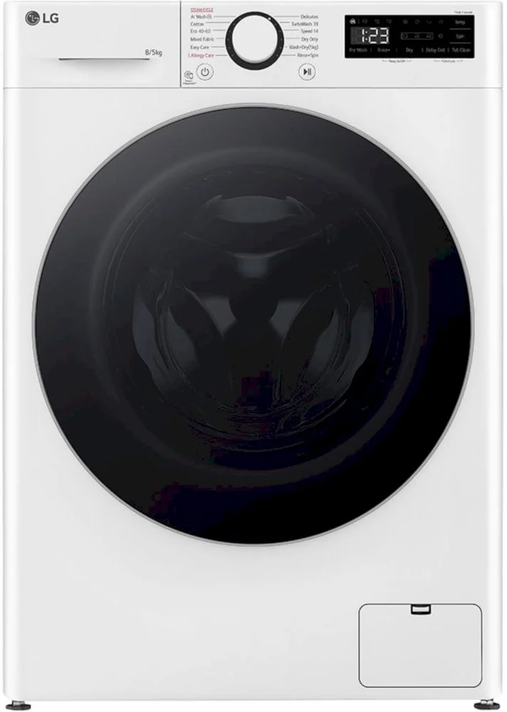 Стирально-сушильная машина LG F2DR508S1W (47.5см / 8кг / 5кг / 1200об / пар / добавление белья / AI DD / TurboWash™360 / Inverter Direct Drive / A+++)-0