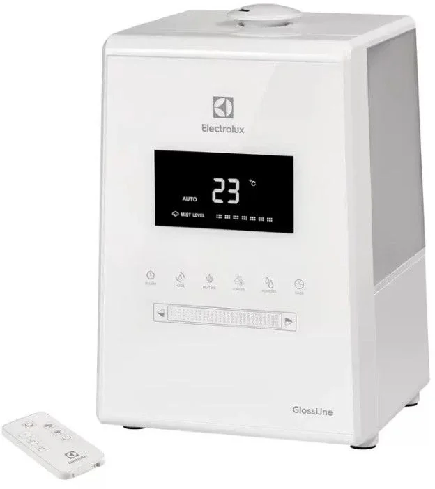 Увлажнитель воздуха ультразвуковой Electrolux EHU-3615D (110 Вт, 30 м², объем 5.3 л, 500 мл/ч, белый)-0