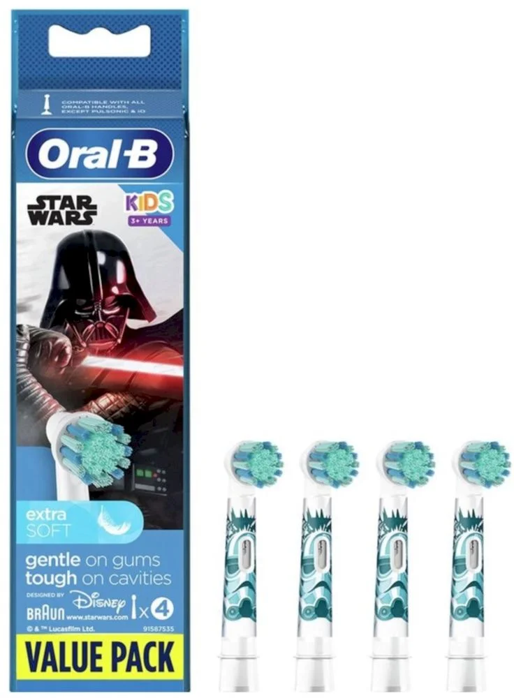Насадка для зубных щеток Braun Oral-B Kids EB10S Star Wars (4 шт)-0