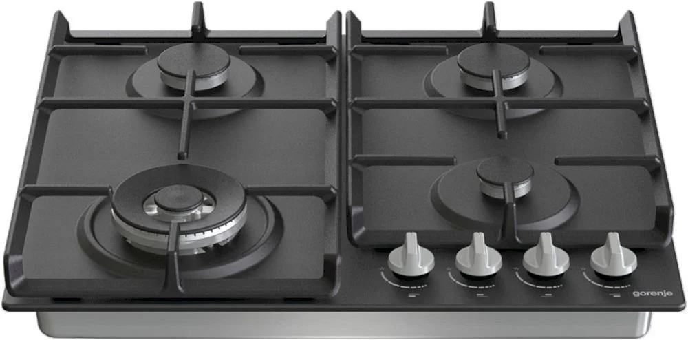 Поверхность газовая Gorenje GW641EXB (Essential / Чёрный / нержавеющая сталь / эмаль / XtraSurface / WOK)-6