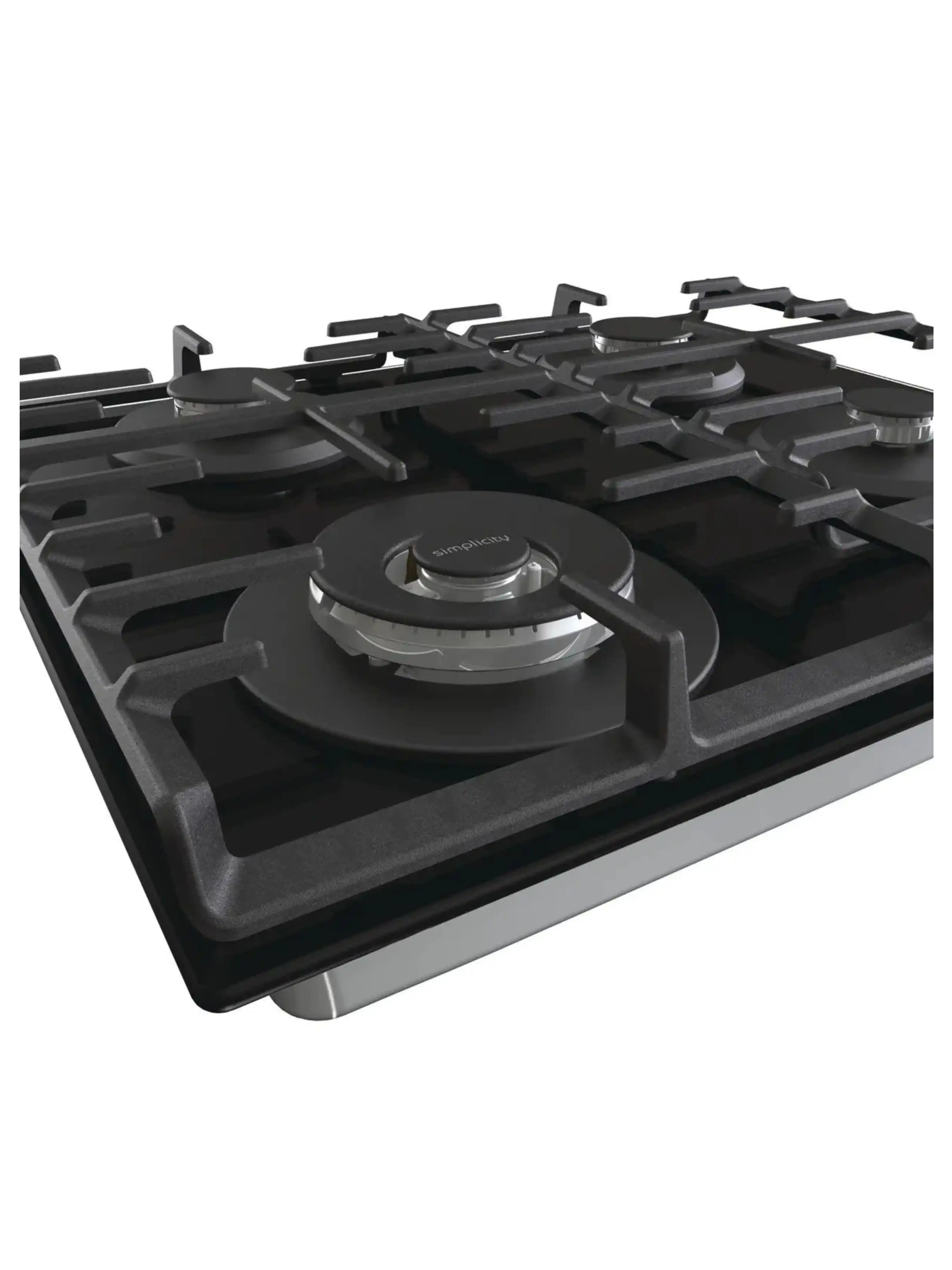 Поверхность газовая Gorenje GTW642SYB (Simplicity 2.1 / черный / закаленное стекло / чугун / WOK)-5