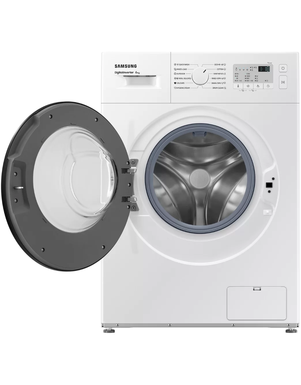 Стиральная машина Samsung WW60A3120BH/LE (40см / 6кг / 1200об / пар / Drum Clean / мотор - Digital Inverter)-3