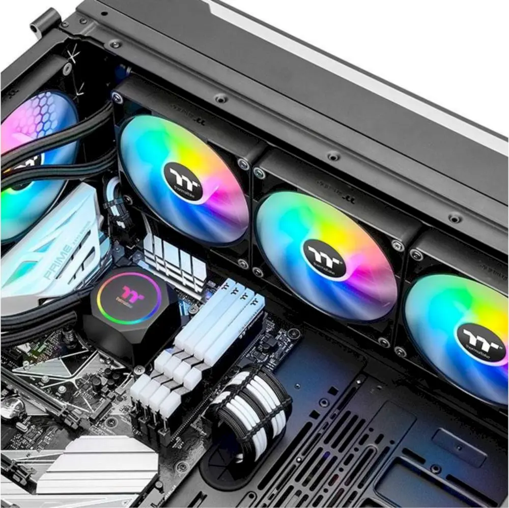 Водяное охлаждение Thermaltake TH420 ARGB Sync AIO Liquid Cooler для Intel LGA 1700/115x/775  AMD FMx/AMx (CL-W367-PL14SW-A)-3