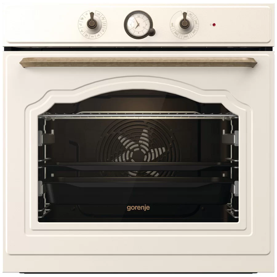 Духовой шкаф Gorenje BO6735CLI (Classico / 77 л / до 300 °C / Бежевый, металл / AquaClean / PerfectGrill / телескопические направляющие (x2) / А)-2