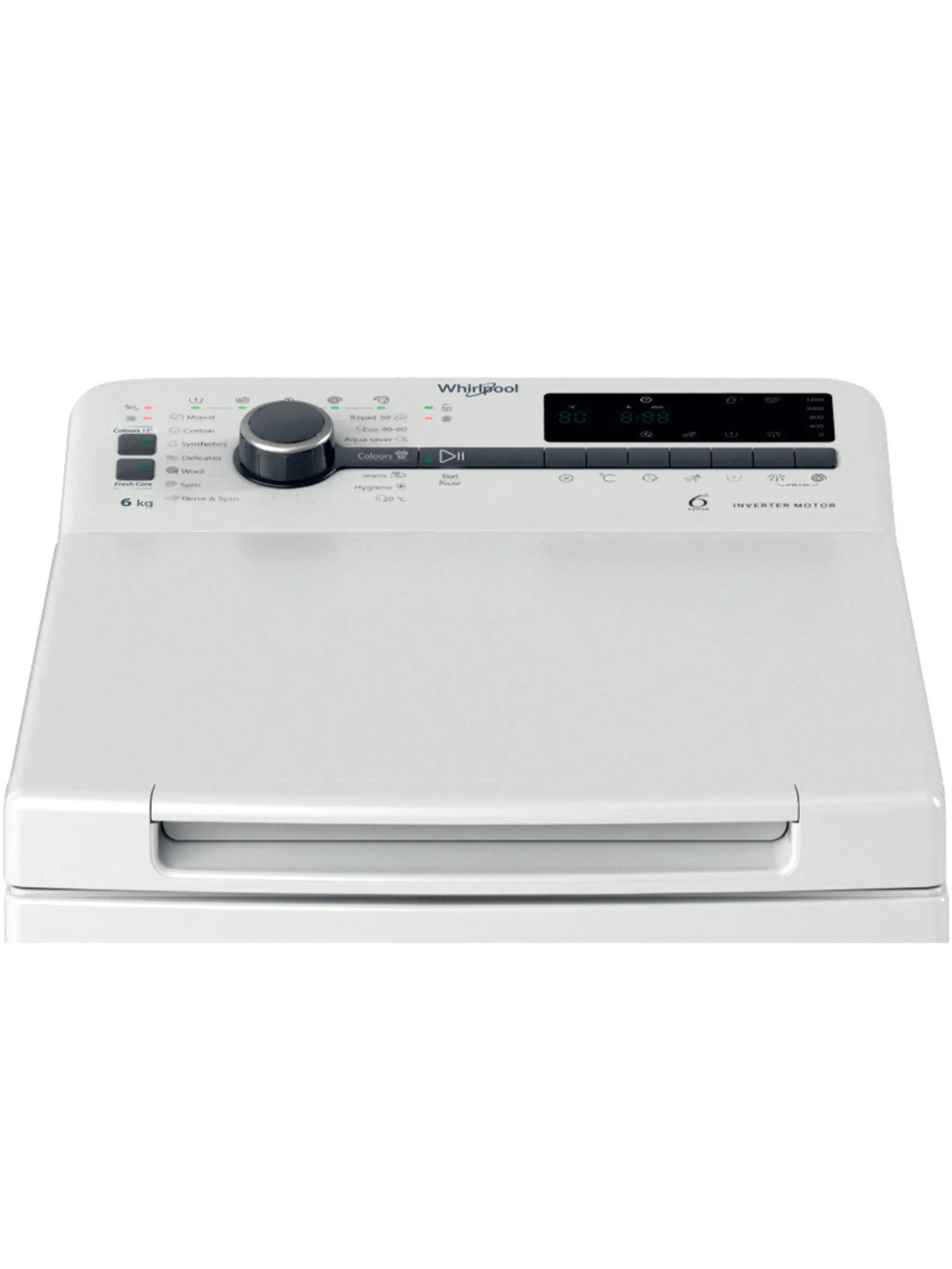 Стиральная машина вертикальная Whirlpool TDLRB 6261BS EU/N (60см / 6кг / 1200об / FreshCare / 6th SENSE)-3