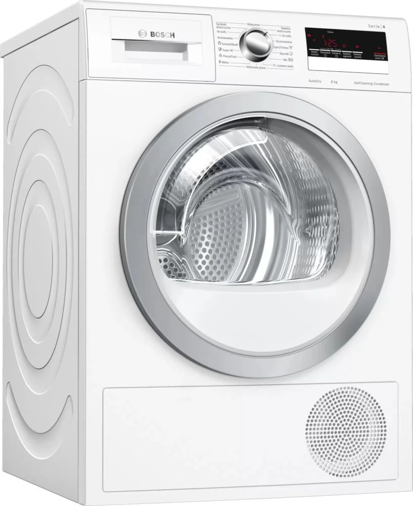 Сушильная машина с тепловым насосом Bosch WTM8528FPL (Serie4 / 61,3см / 8кг / TouchControl / AutoDry / AntiVibration Design / А++)-0
