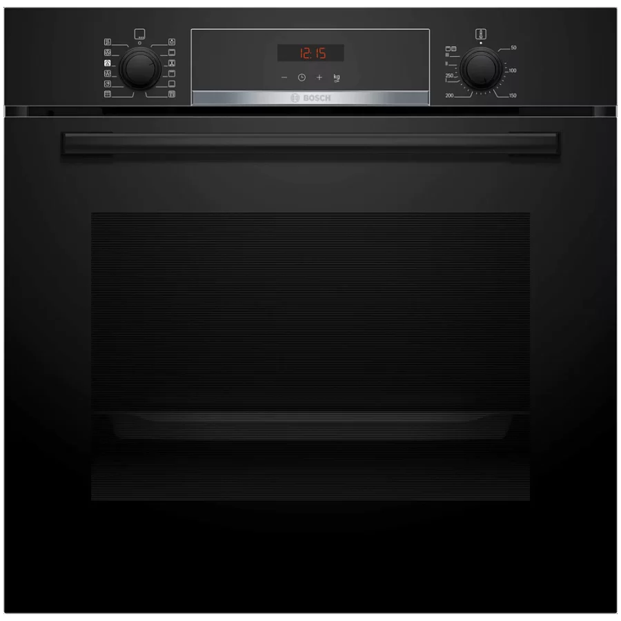 Духовой шкаф с добавлением пара Bosch HRA574BB0 (Serie 4 / 71 л / до 275 °C / Черное стекло / Гриль / A)-1