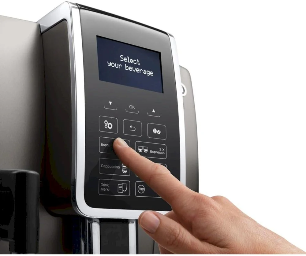 Кофемашина DeLonghi Dinamica Aroma Bar ECAM359.57.TB (кофе зерновой, молотый/ 1450 Вт/ 1.8 л/ автоматический капучинатор/ 3 напитка)-2