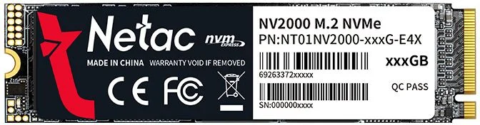 Жесткий диск SSD M.2 1 ТБ Netac NV2000 PCIe 3 x4 R2500/W2100Mb/s NT01NV2000-1T0-E4X 600 TBW-1