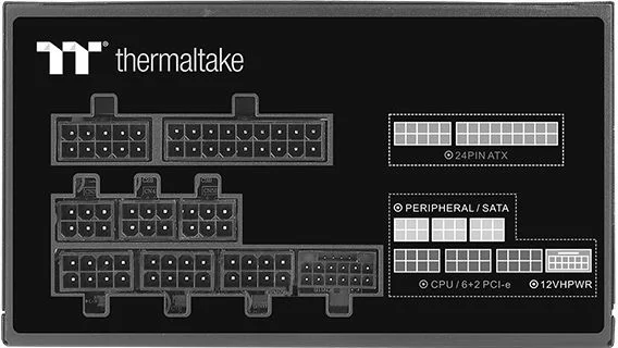 Блок питания Thermaltake 750W Toughpower GF A3 модульный (80+ Gold, 20+4 pin, 2x 4+4 pin CPU, 12VHPWR, 4x 6+2 pin PCI-E, Smart Zero Fan, 120mm Fan)-1