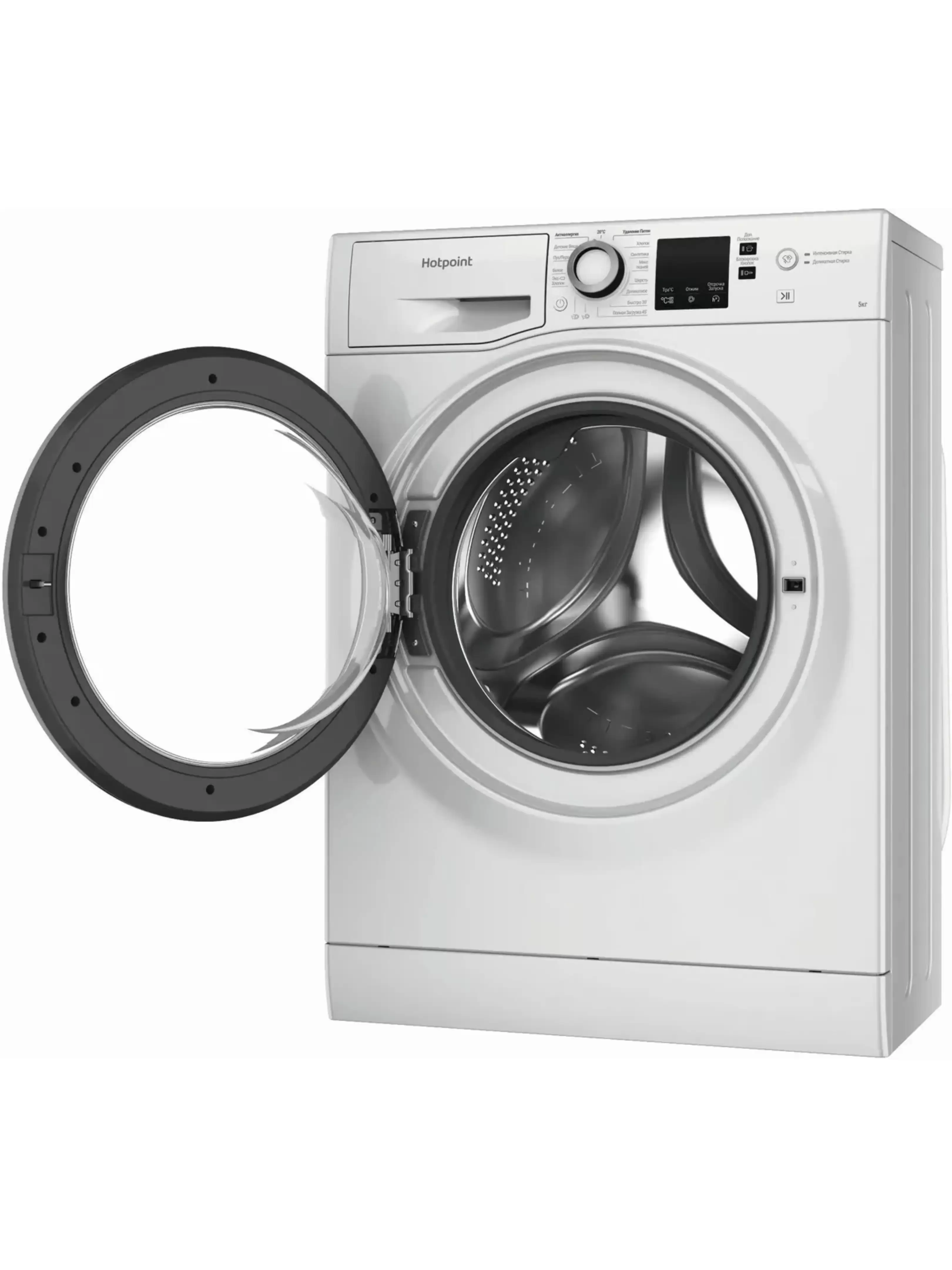 Стиральная машина Hotpoint NUS 5015 S RU (34,8см / 5кг / 1000об / A)-3