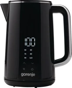Чайник Gorenje K17DWD (2200Вт / 1,7л / металл/пластик / черный / контроль температуры)-0